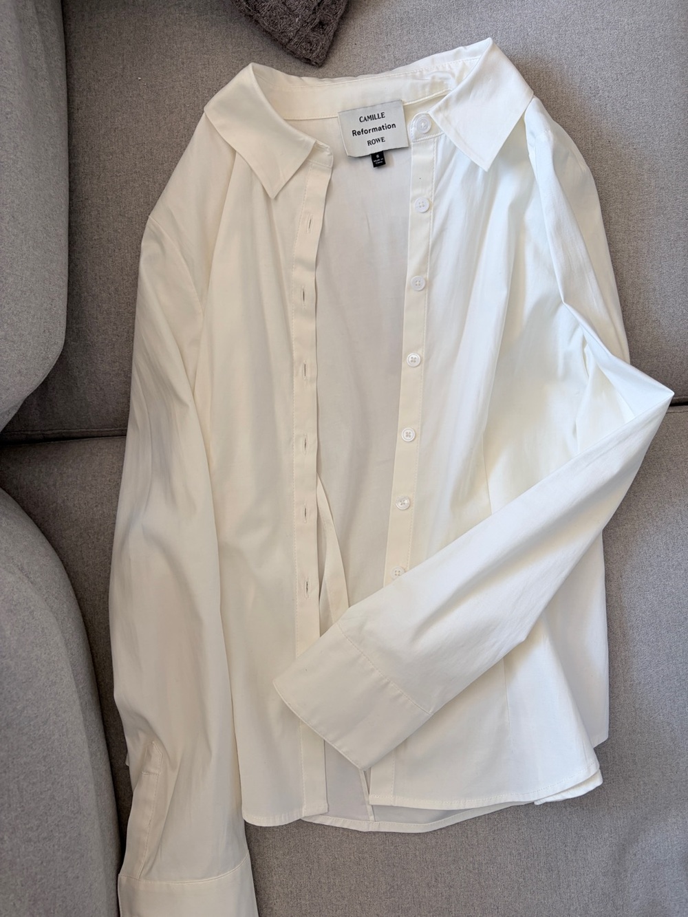 Camille Rowe x Reformation Top
